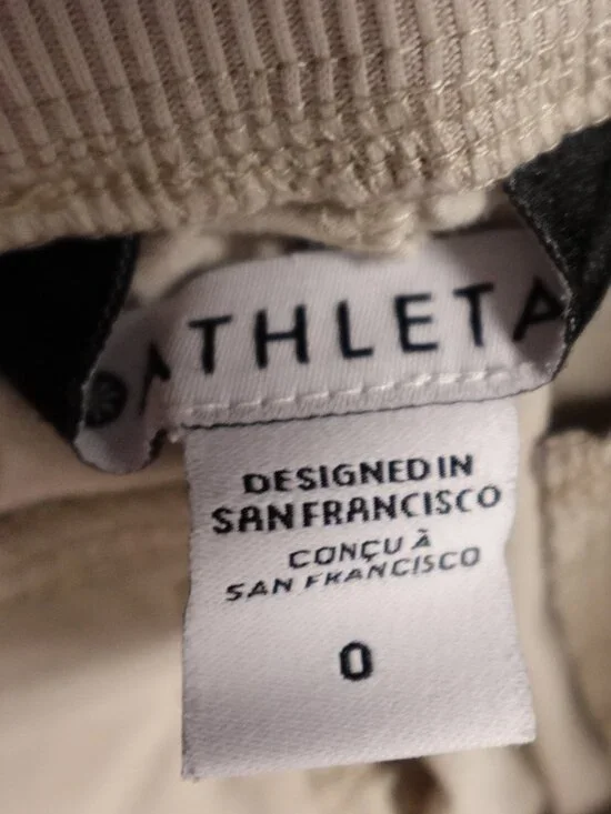 Athleta Brooklyn Mid Rise Ankle Pant Women’s 0 Abalone Beige Travel Lightweight - Picture 3 of 14